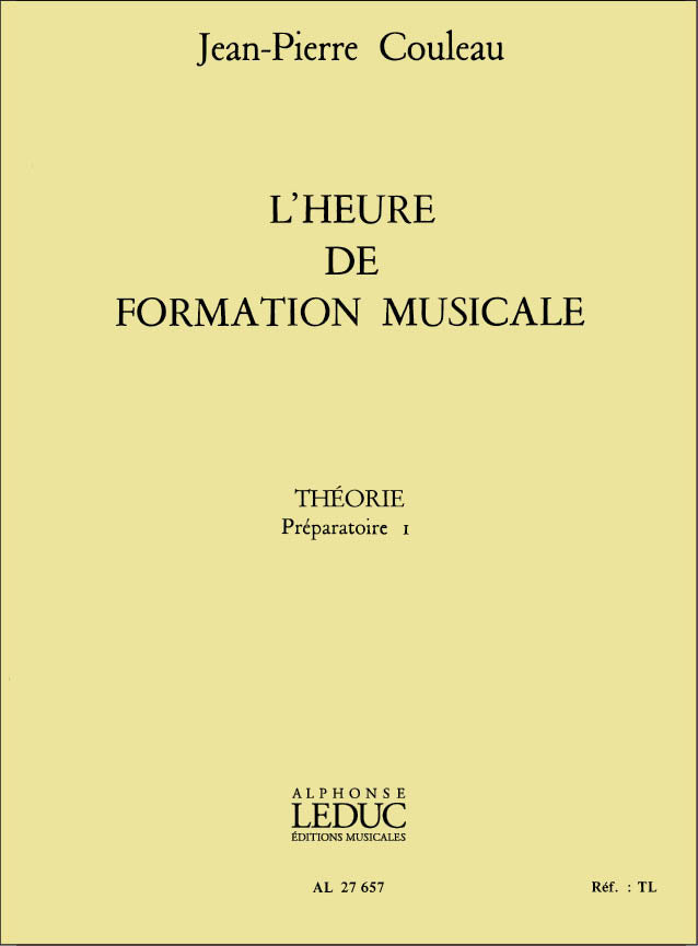L'heure de formation musicale - Prép. 1 Théorie | Jean-Pierre Couleau