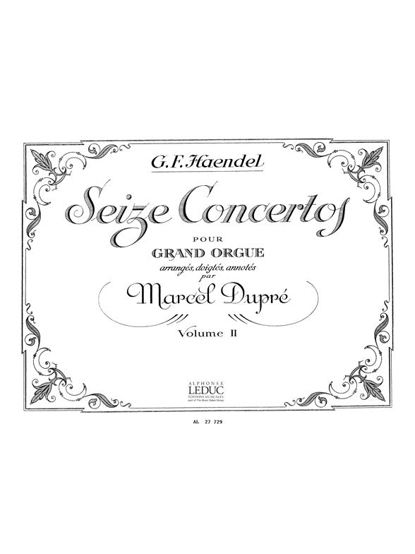 16 Concertos Vol.2 | Georg Friedrich Händel | Orgue