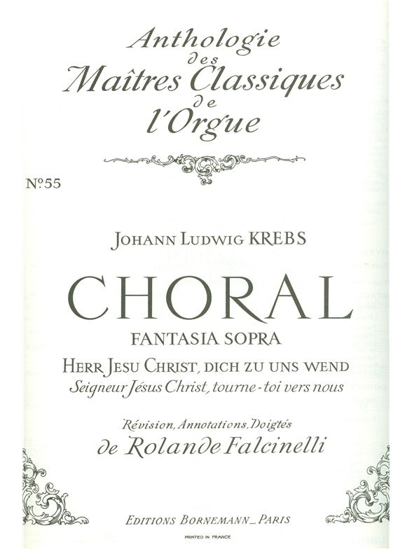 Choral:Herr J.C.Dich Zu Uns | Krebs | Orgue