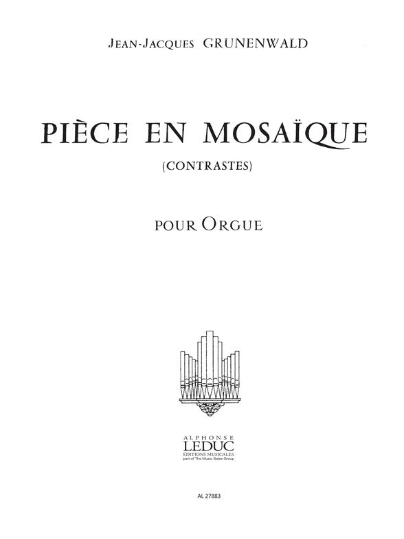 Pièce En Mosaique | Jean-Jacques Grunenwald | Orgue
