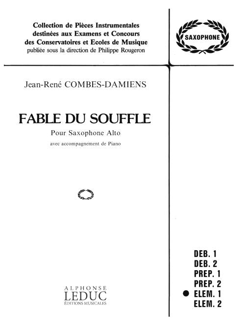 Fable Du Souffle | Combes-Damiens | Saxophone