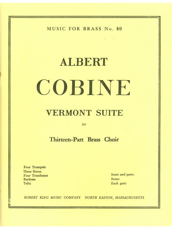 Vermont Suite | Cobine | Ensemble de cuivres