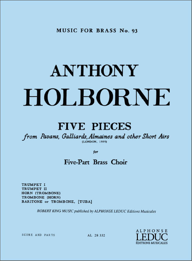 5 Pièces | Anthony Holborne | Quintette de cuivres