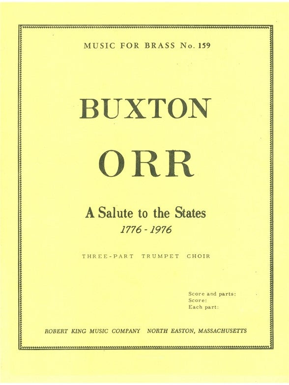 Buxton Orr : Salut aux États-Unis | Buxton Orr | Trompette