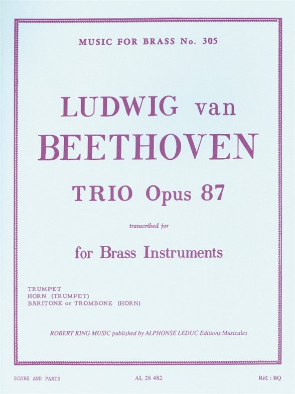 Trio Op.87 | Ludwig van Beethoven