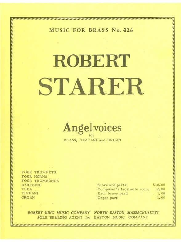 Angel Voices | Starer | Ensemble de cuivres