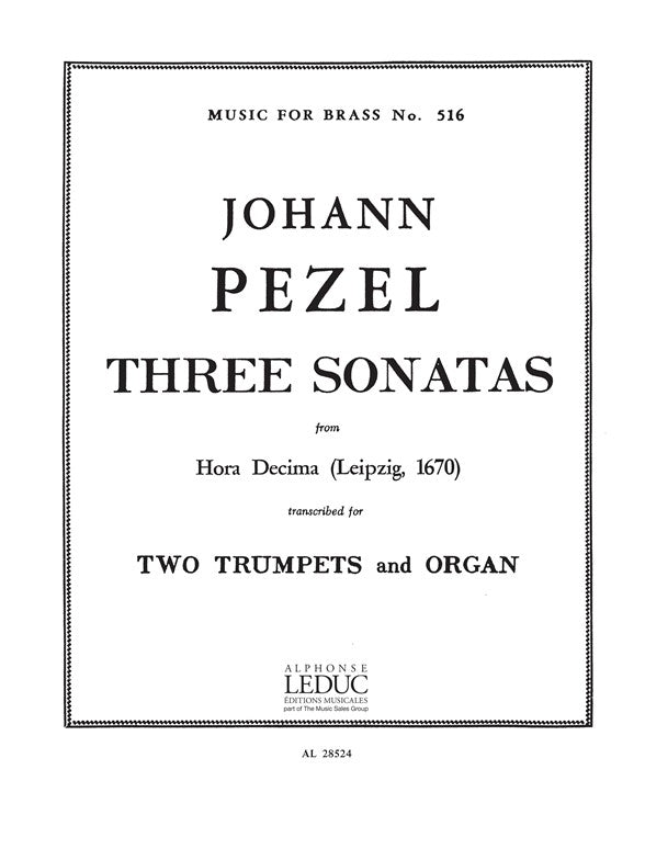 3 Sonatas-25-22-30Hora Decima | Pezel | Trompette