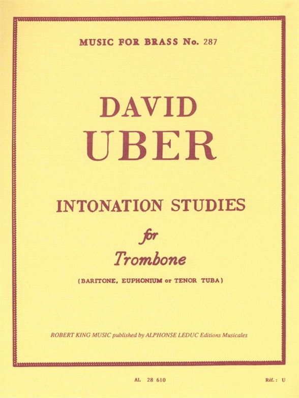 Études d'intonation | David Uber | Trombone