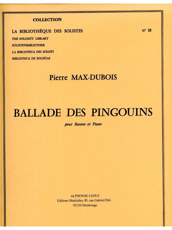 Ballade Des Pingouins | Pierre-Max Dubois | Basson