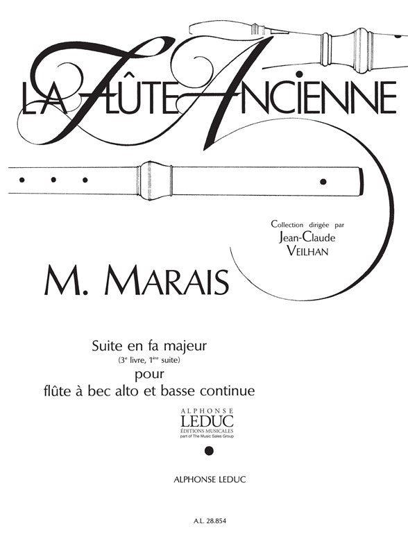 Suite en fa majeur - flûte à bec alto et basse continue | Marin Marais