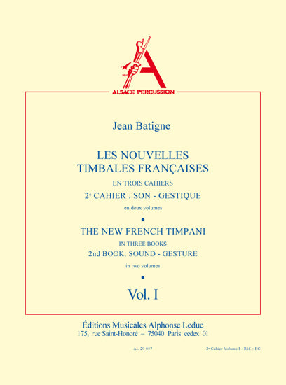 Les Nouvelles Timbales françaises 2, vol. 1 | Jean Batigne