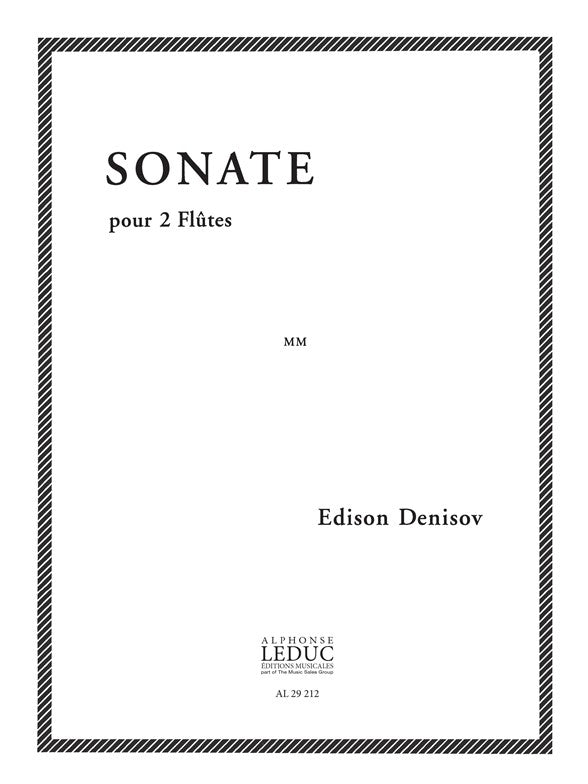 Sonate | Edison Denisov | Flûte | Livre | AL29212