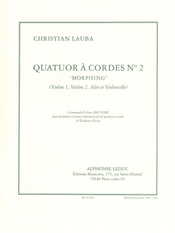 Quatuor A Cordes N02 | Christian Lauba