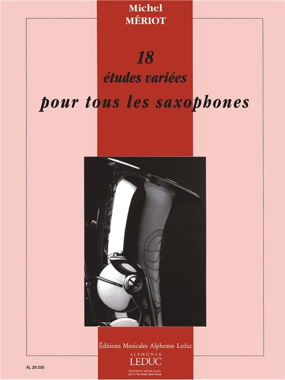 18 Études variées | Michel Meriot | Saxophone