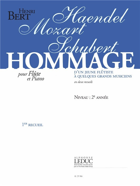 Henri Bert: Hommage dun jeune Flûtiste Vol.1 | Flûte