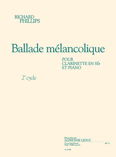 Ballade mélancolique | Phillips | Clarinette