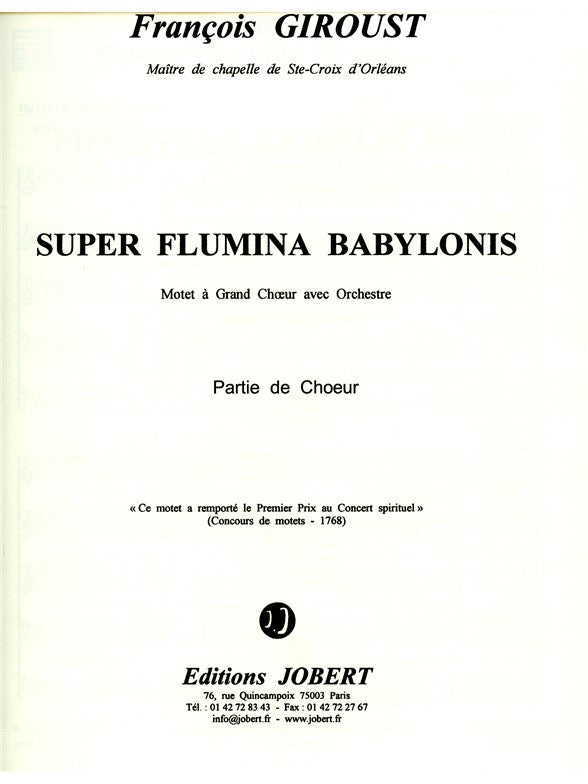 Super Flumina Babylonis | Giroust | Chœur