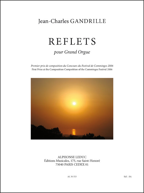Reflets (15') pour grand'orgue | Gandrille