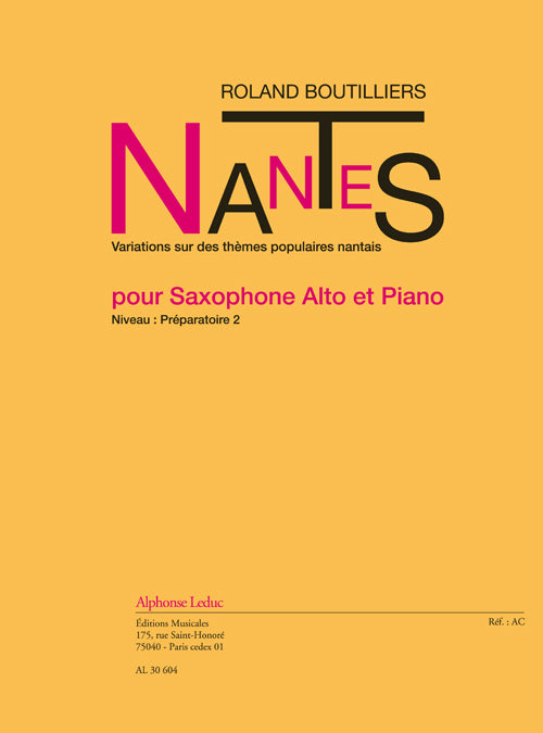 Boutilliers: Nantes | Saxophone alto