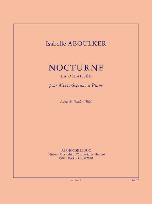Nocturne (la délaissée) | Isabelle Aboulker | Voix
