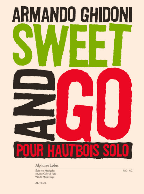 Sweet & Go - Oboe | Armando Ghidoni | Hautbois