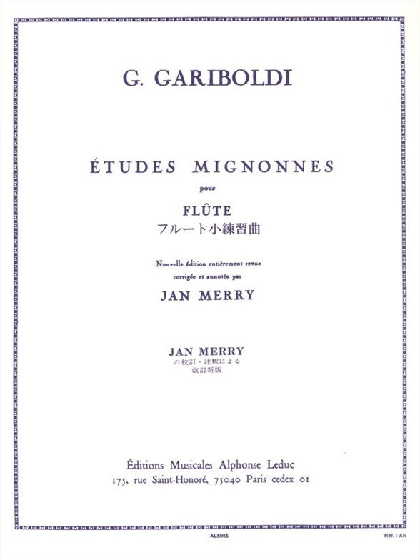 Études mignonnes Op. 131 | Giuseppe Gariboldi | Flûte