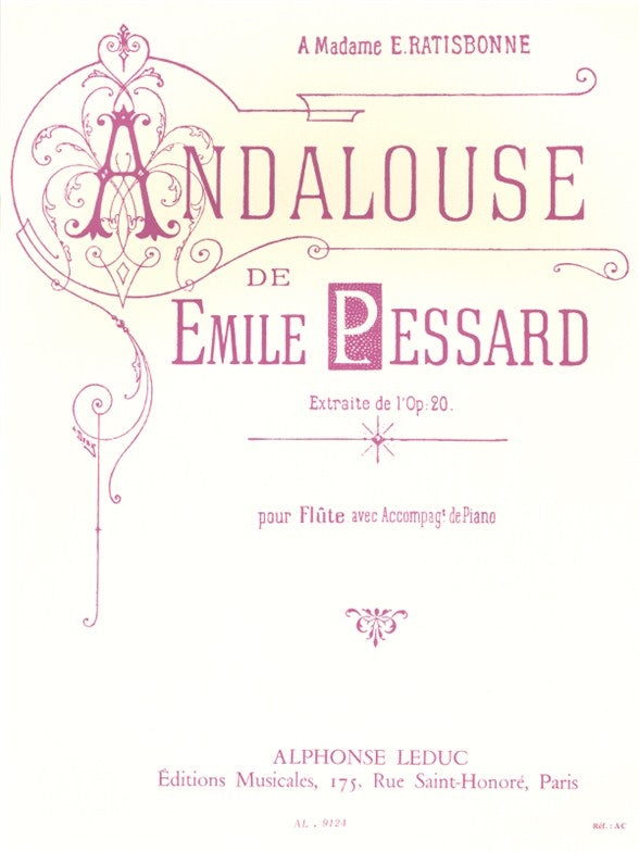 Andalouse Op. 20 | Emile Pessard | Flûte