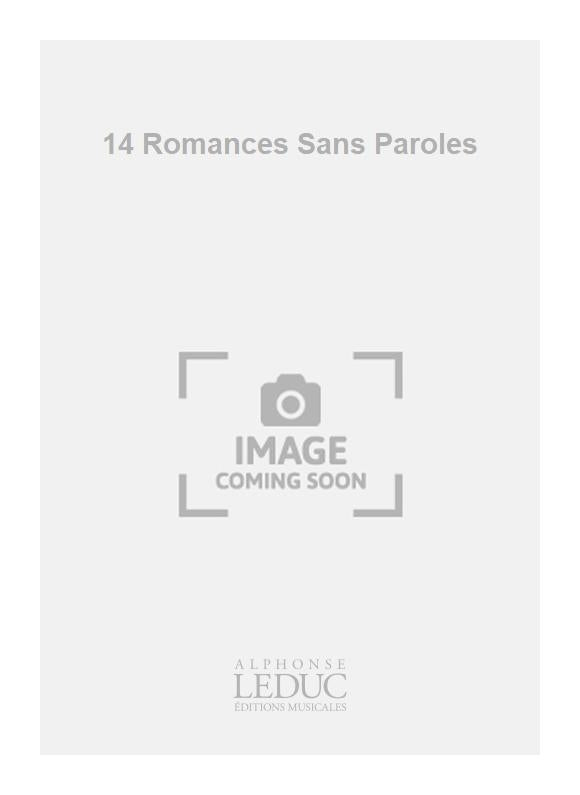 14 Romances Sans Paroles | Felix Mendelssohn Bartholdy