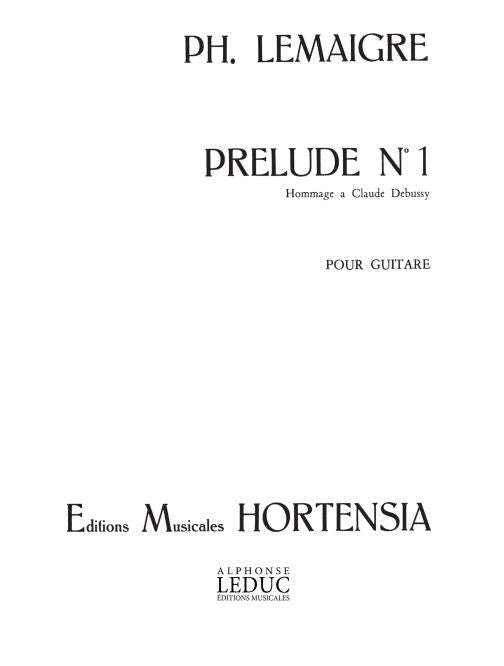 Prélude N01 | Lemaigre | Guitare