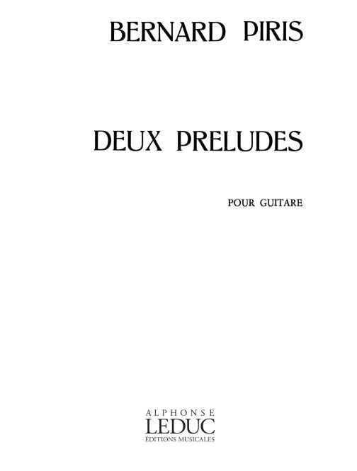 2 Préludes | Piris | Guitare