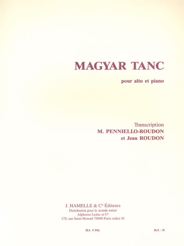 Magyar Tanc | Pyotr Ilyich Tchaikovsky | Alto