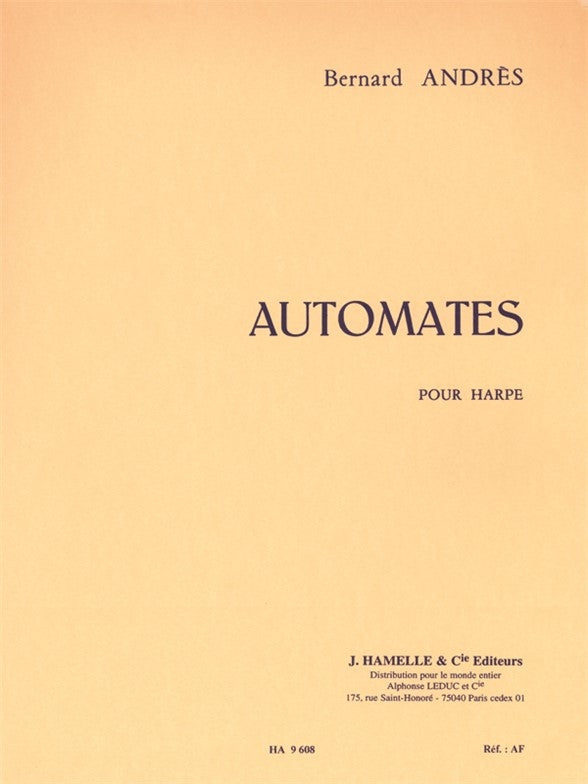 Automates | Bernard Andrès | Harpe
