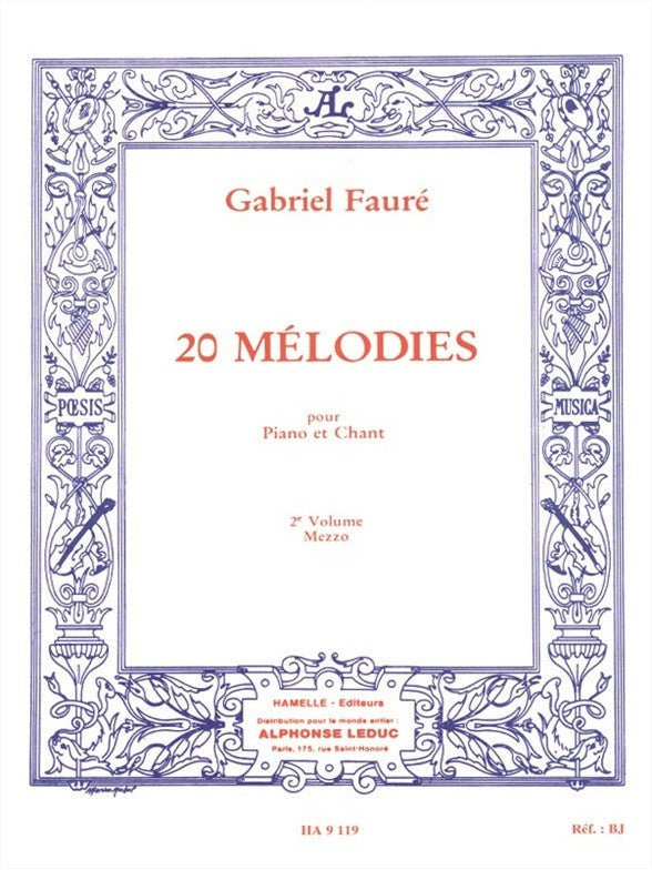 20 Mélodies - Mezzo - Vol. 2 | Gabriel Fauré | Voix