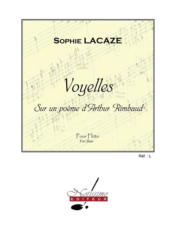 Voyelles - sur un poème d'Arthur Rimbaud | Sophie Lacaze | Flûte