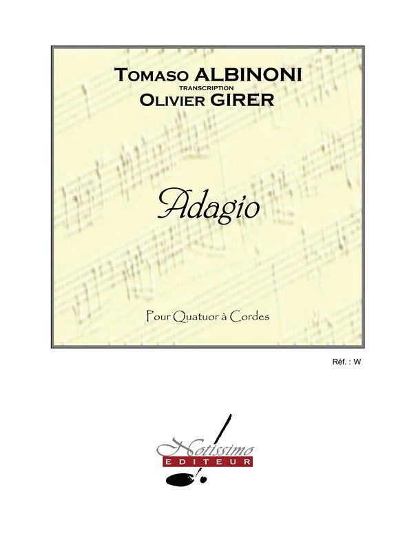 Adagio | Tomaso Albinoni | Quatuor à cordes