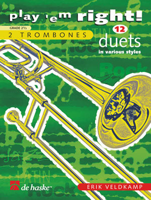 Play 'em Right! - 12 duos en divers styles | Erik Veldkamp | Trombone