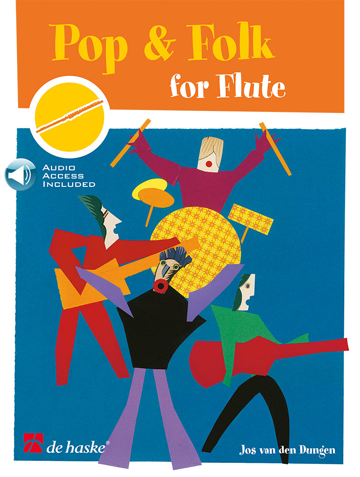 Pop et Folk pour flûte | Jos van den Dungen | Flûte | Livre + audio en ligne