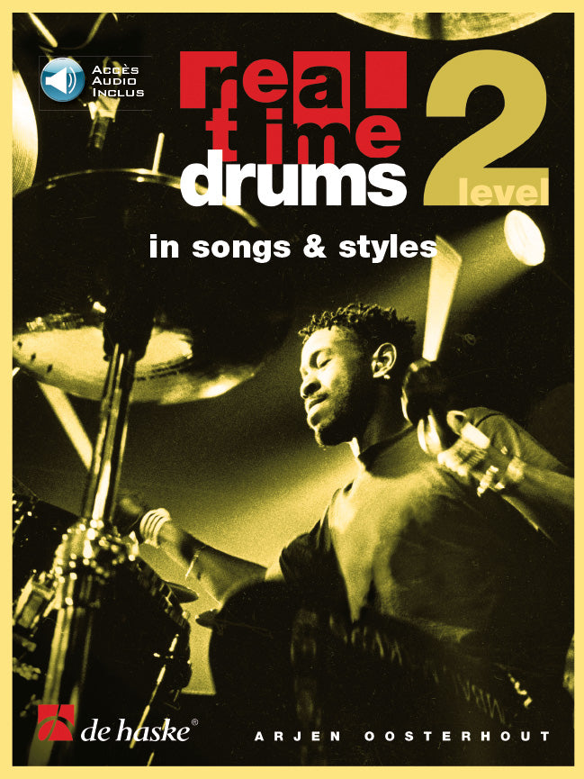 Real Time Drums - En chansons et styles (F) | Arjen Oosterhout | Percussions | Livre + audio en ligne