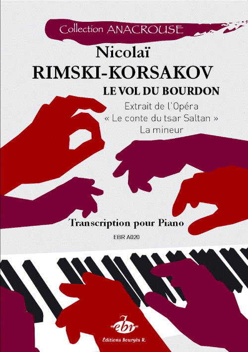 Le Vol du Bourdon de Nikolai Rimsky-Korsakov, Livre pour piano