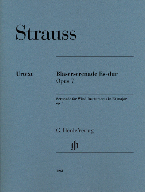 Sérénade pour instruments à vent, op. 7 | Richard Strauss | Ensemble à vent | Jeu de parties