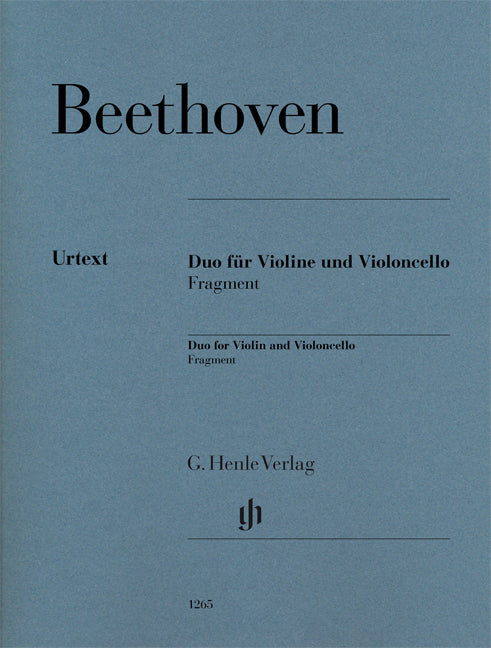 Duo pour violon et violoncelle, fragment | Ludwig van Beethoven