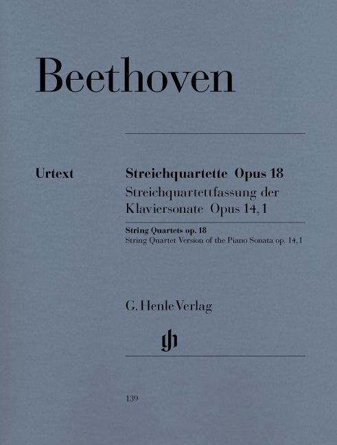 Quatuors à cordes, op. 18 | Ludwig van Beethoven