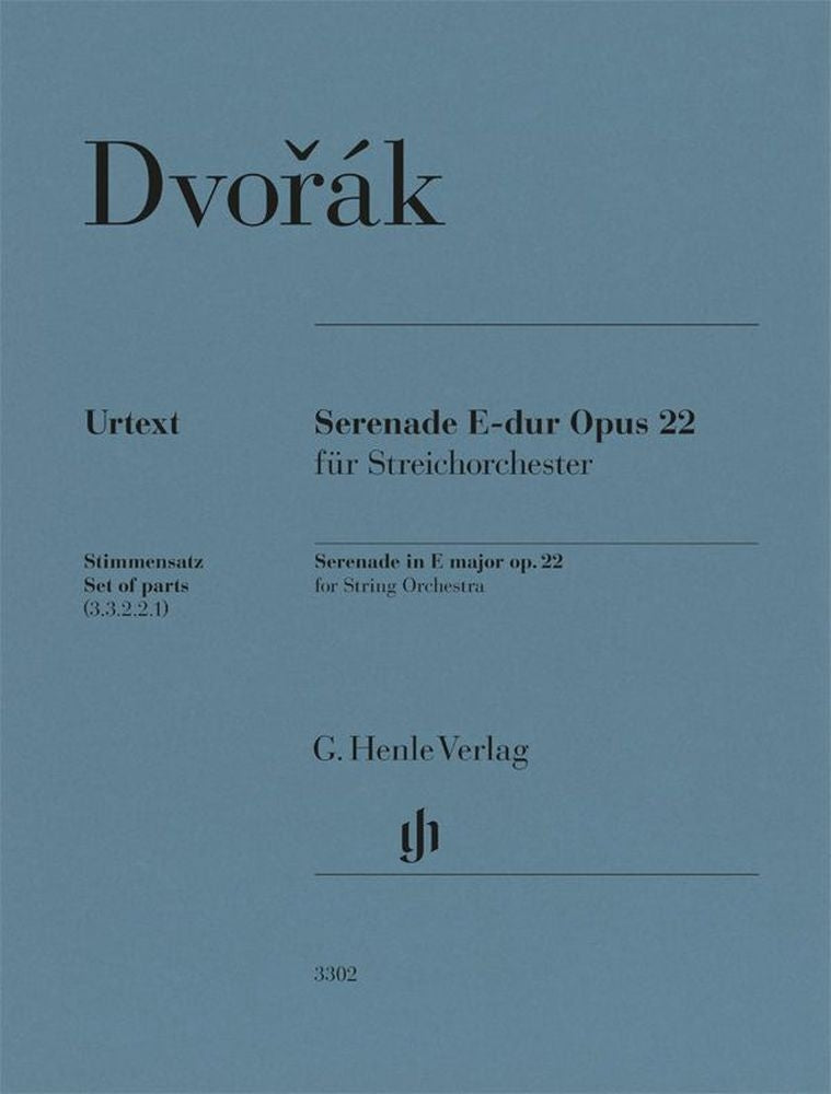 Sérénade en mi majeur, op. 22 | Antonin Dvorak | Orchestre à cordes | Jeu de parties