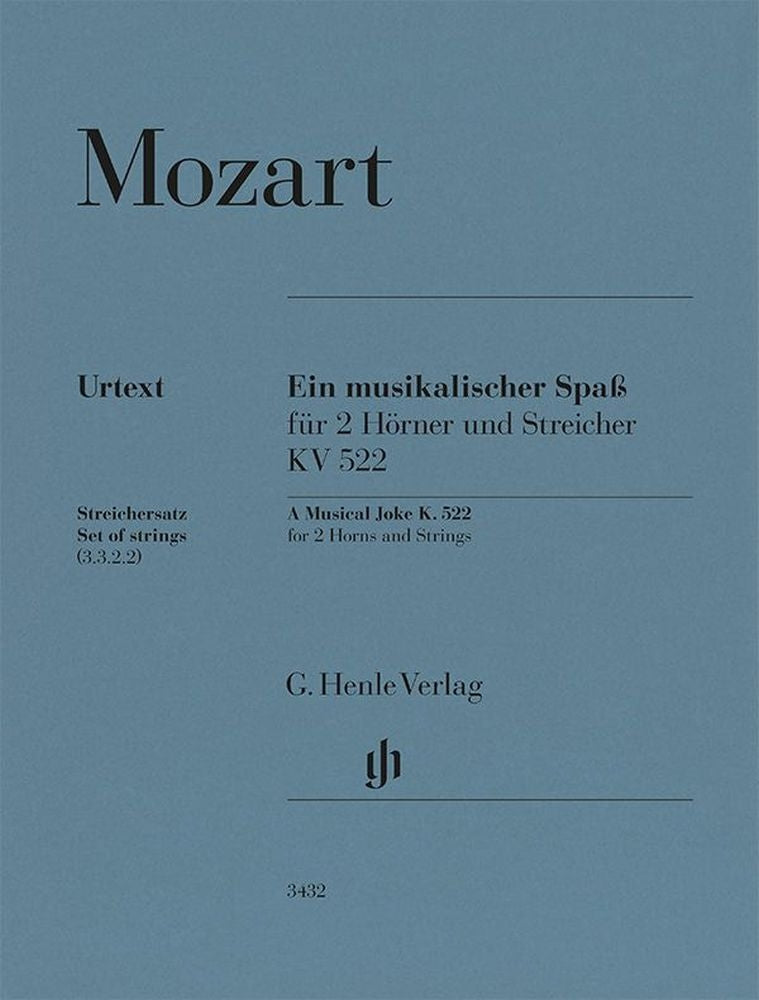 Une plaisanterie musicale, K. 522 | Wolfgang Amadeus Mozart | Violon | Jeu de parties | HN 3432