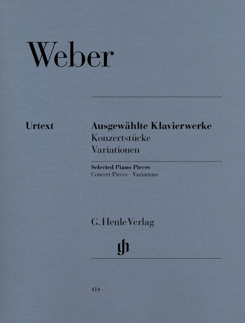 Œuvres choisies pour piano | Carl Maria von Weber