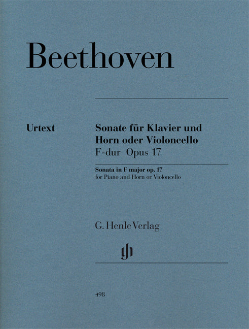 Sonate en fa majeur, op. 17, pour piano et cor ou violoncelle | Ludwig van Beethoven