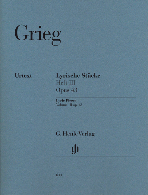 Pièces lyriques - Cahier III, op. 43 | Edvard Grieg | Piano