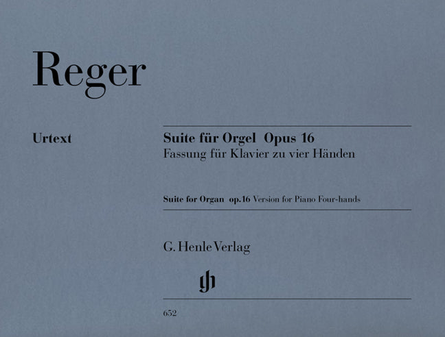 Suite en mi mineur, opus 16 (orgue) | Max Reger | Piano