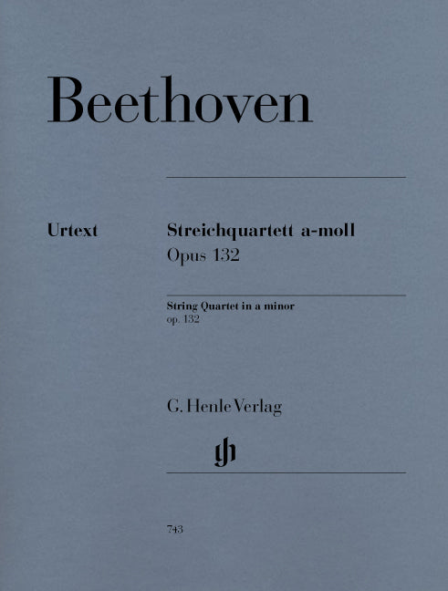 Quatuor à cordes en la mineur, op. 132 | Ludwig van Beethoven | Quatuor à cordes | Partition + parties