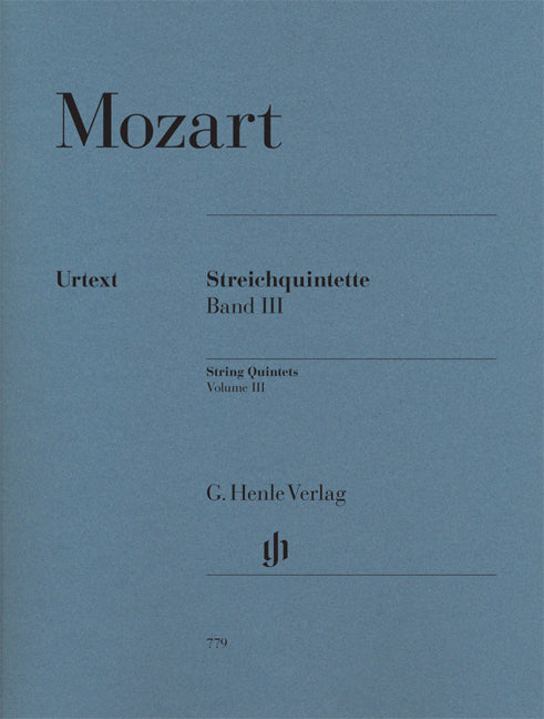Quintettes à cordes - Volume III - Urtext | Wolfgang Amadeus Mozart | Quintette à cordes